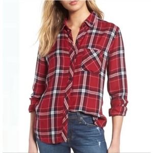 Rails Red Plaid Hunter Cabin Core Button Down Shirt, Size Small